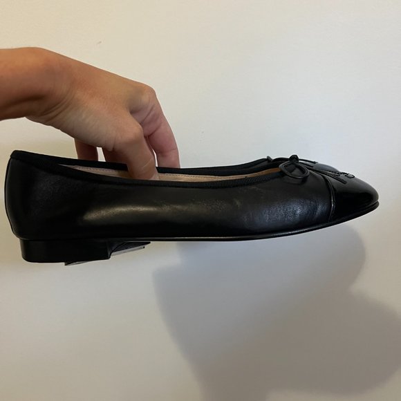 Chanel CC Interlocking CC Logo Bow Ballet Flats - Picture 6 of 15